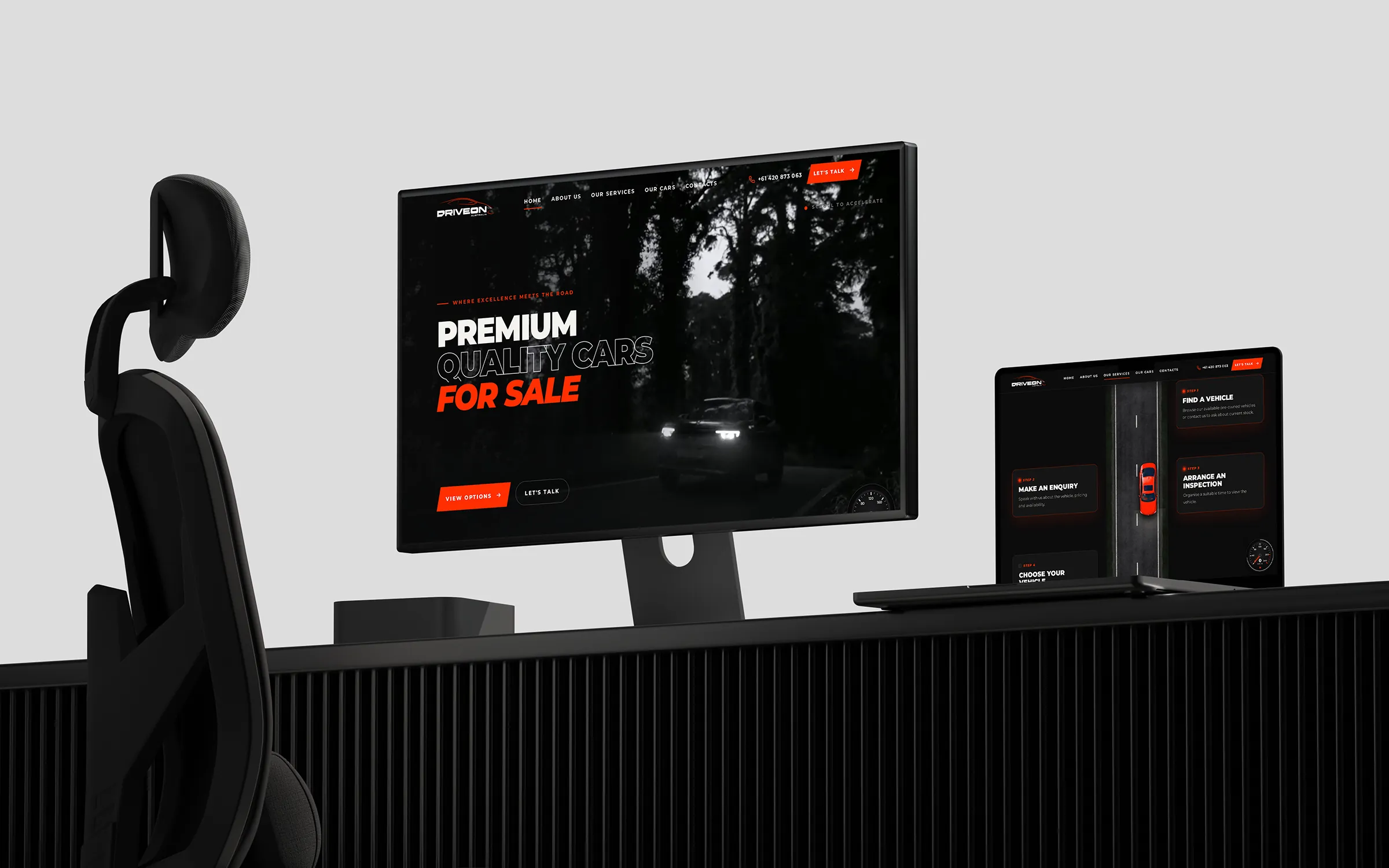 DriveOn Website project screenshot
