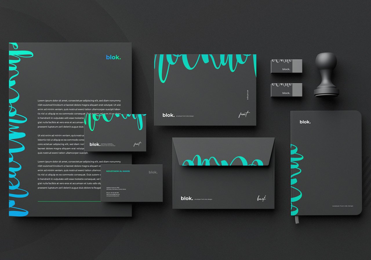 Branding and web design concept for business